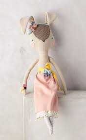Anthropologie Abigail Brown Fashionable Fauna Doll Dolls Handmade Handmade Soft Toys Soft Dolls