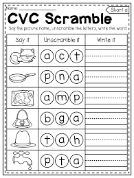 Preschool homework packets printables education degrees, courses structure, learning courses. Cvc Word Scramble Worksheet For Short A Words This Packet Is Filled With Pi Cvc Worksheets Kindergarten Kindergarten Reading Worksheets Cvc Words Kindergarten
