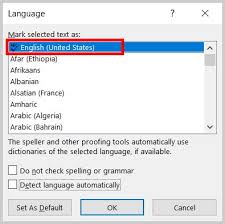 How To Change The Proofing Language For Comments In Microsoft Word