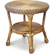 Windsor Outdoor Cane Round Side Table Antique Brown Round Side Table Side Table Table