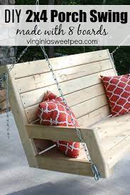 Diy 2x4 Porch Swing Diy Porch Diy Porch Swing Porch Swing