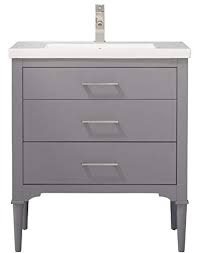 Free 3d design and consultation. Luca Kitchen Bath Lc30dgp Austin 30 Bathroom Vanity Set In French Gray With Integrated Porcelain Top Buy Online In Cayman Islands At Cayman Desertcart Com Productid 129829642