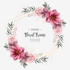 Watercolor Floral Flower Frame Wedding Invitation Floral Clipart Background Pattern Png Transparent Clipart Image And Psd File For Free Download Flower Frame Floral Watercolor Wedding Frames