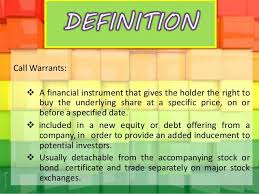 Islamic Investment Call Warrant