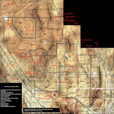 Military Air Chart Of The Nellis Ranges