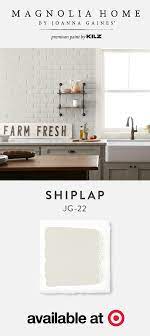 You can find the full collection of 150 colors under the paint tab of our market page or by following the link at the bottom of this page. We Love The Way This Kitchen Backsplash Features A New Coat Of Shiplap From The Magnolia Home By Joanna Gaines Paint Collection Weathered Undertones Aged Co