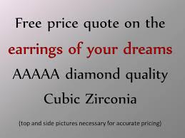 Cubic zirconia is created in a tightly controlled environment, following a 'recipe'. Custom Design Your Own And Replica Cz Earrings Cubic Zirconia Cz