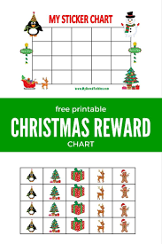 Printable Reward Chart For Christmas Printable Reward
