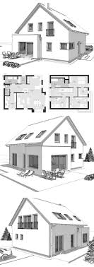 Modernes Einfamilienhaus Grundrissklassiker Mit Schragdach Und Erkerfenstererweiterung Architektur Natur Baustil Architektur Grundriss Einfamilienhaus