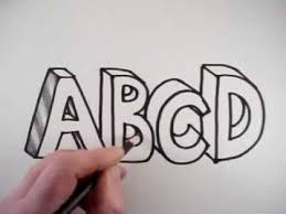 See more ideas about 3d letters, letters, art lessons. How To Draw 3d Letters A B C D Creative Lettering Hand Lettering Tutorial Lettering Tutorial