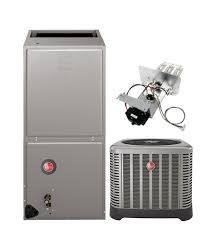 Your ductwork must be wide enough and insulated enough to air conditioner installation cost factors. Rheem 2 5 Ton 14 Seer Air Conditioning System With Electric Heat