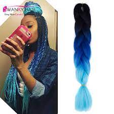 Aliexpress Com Buy 24 Quot 100g Multi Colored Hair Extensions Synthetic Braiding Hair Three Tone Omb Braided Hairstyles Hair Styles Expression Braiding Hair