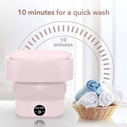 Portable Mini Folding Washing Machine, travel camping washing machine,Magic Foldable Small Clothes Washing Machine Washer Laundry Tub Wash Machine for Travelling | Daraz.pk