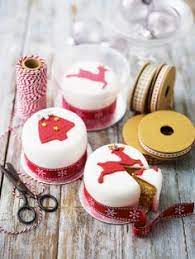 Basically any small, portable baked good. Mini Christmas Cakes