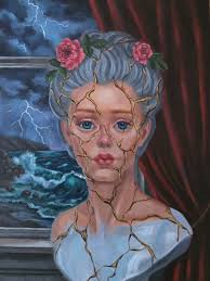 Ivy "Oh roses for the flush of youth, And laurel for the perfect prime; But  pluck an ivy branch for me Grown old before my time." (Christina Rossetti)  Acrylic