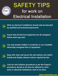 Safety Tips For Work On Electrical Installation Safety Tips Electrical Installation Nist