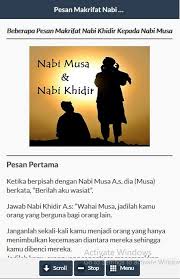 Nabi musa a.s dilahirkan di mesir pada zaman pemerintahan raja firaun. Kisah Pertemuan Nabi Musa Dan Nabi Khidir For Android Apk Download