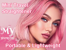 Amazon.com : MELYDO Mini Portable Flat Iron, 0.7 Inch Dual Voltage Travel  Hair Straightener