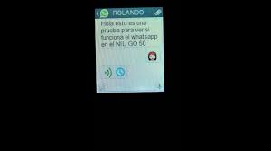 Whatsapp en el Niu Go 50 ...