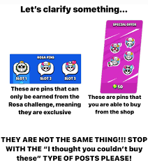 The happy, sad, and angry brawlidays pins can be collected from a free gift on 21/12/20. Consider This A Psa About The Brawl O Ween Rosa Pins Brawlstars