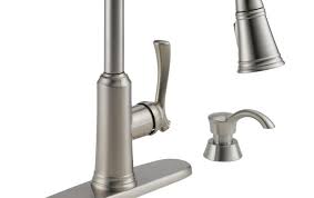 Delta Or Moen Faucets Better Delta Lakeview Single Handle Pull Down Sprayer Kitchen Faucet With Kitchen Faucet With Sprayer Kitchen Faucet Parts Moen Faucets