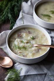 Rustic Cream Of Potato Soup With Lemon And Dill Fake Food Free Cream Of Potato Soup Dill Recipes Rustic Recipes
