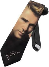 Ralph Marlin Mens James Dean Movie Actor Necktie
