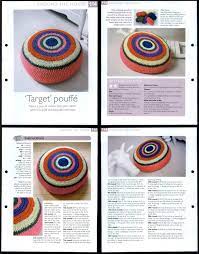 Target Pouffe #114 Around The House - The Art Of Crochet 2 Page Pattern