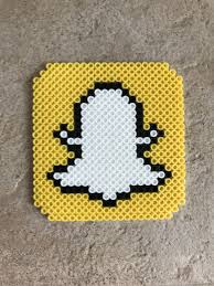 Snapchat Perler Beads Template Perler Bead Templates Hama Beads Design Perler Bead Art