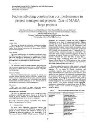 June 2021 our data for each country. Factors Affecting Construction Cost Performance Ijcebe Pdf General Contractor Procurement