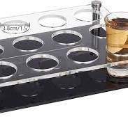 Amazon.com: NBEADS Acrylic Shot Glasses Display Rack for Bar ...