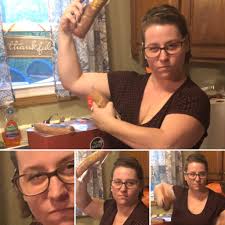 Motorcyclist adapts to Aldi egg shopping challenges