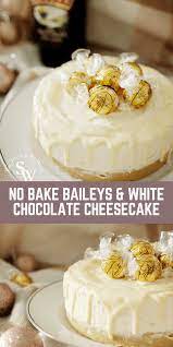 Baileys And White Chocolate Cheesecake No Bake Recipe Chocolate Cheesecake Recipes Cheesecake Recipes Baileys Recipes