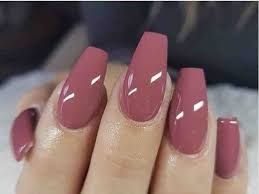 طلاء أظافر مناكير بألوان وزخارف مميزة بنات صورة ٧ Mauve Nails Popular Nail Colors Coffin Shape Nails