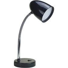 Mainstays Led Desk Lamp Flexible Metal Gooseneck Black Walmart Com Desk Lamp Adjustable Lamps Lamp