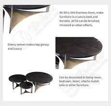 From glass, marble, and wood to coffee tables with storage — we've got options for whatever look you're pining for. Custom Made Table Round Luxury Villa Brushed Brass Base Coffee Tea Table Set Canada For Living Room Table Defaico Furniture Company Limited