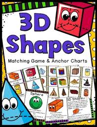 3d Shapes Game And Anchor Charts 40 Task Cards
