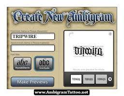 Once you are satisfy, you can print the design and bring to. Free Ambigram Tattoos Creator 03 Http Ambigramtattoo Net Free Ambigram Tattoos Creator 03 Ambi Ambigram Tattoo Ambigram Tattoo Generator Ambigram Generator