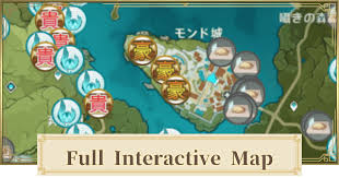 Interactive map with markers (english ui) big shoutout to the developer snoopy/thezion! Interactive Map Guide Oculus Chest Material Locations Genshin Impact Gamewith