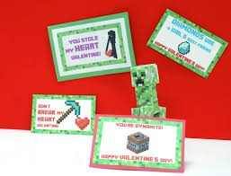 Great if you like pixel and game style valentines. Make A Minecraft Valentine Cards For Your Kid S Classroom