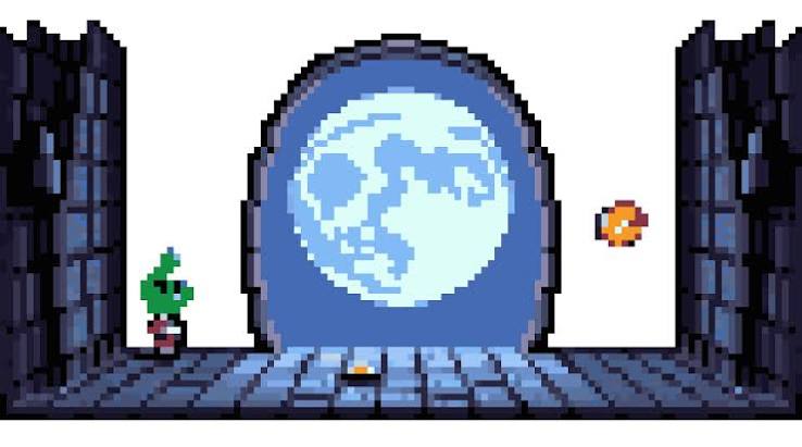 Terraria-style moon room with grid | Sprite-AI