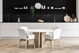 round kitchen table stock illustrations