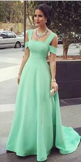Cute Simple Elegant Prom Dresses A Line Long Mint Prom Gowns 2016 Hnamdmade Party Prom Dresses Vestidos Vestido De Festa Verde Vestidos Estilosos