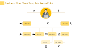 a eight noded flow chart template powerpoint