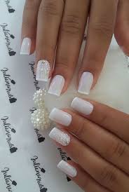 Diseños para decorar tus uñas esculpidas. Pin De Fiorellanavone En Arte De Unas De Novia Unas Para Novia Arte De Unas De Novia Manicura De Unas
