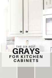The Six Best Paint Colors For Gray Kitchen Cabinets Painted Kitchen Cabinets Colors Kitchen Cabinet Colors Grey Kitchen Cabinets