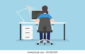 Behind Desk Images Stock Photos Vectors Shutterstock