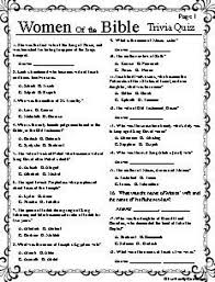 Quiz games have dominated the media over the last several decades. Women Of The Bible Trivia Quiz Etsy