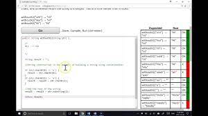 Coding Bat Solutions Strings 1 Withoutx2 Youtube