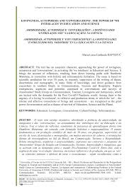 PDF) Amorosidade, autopoiese e com-versações: a potência dos entrelaços  nós na educação e na ciência